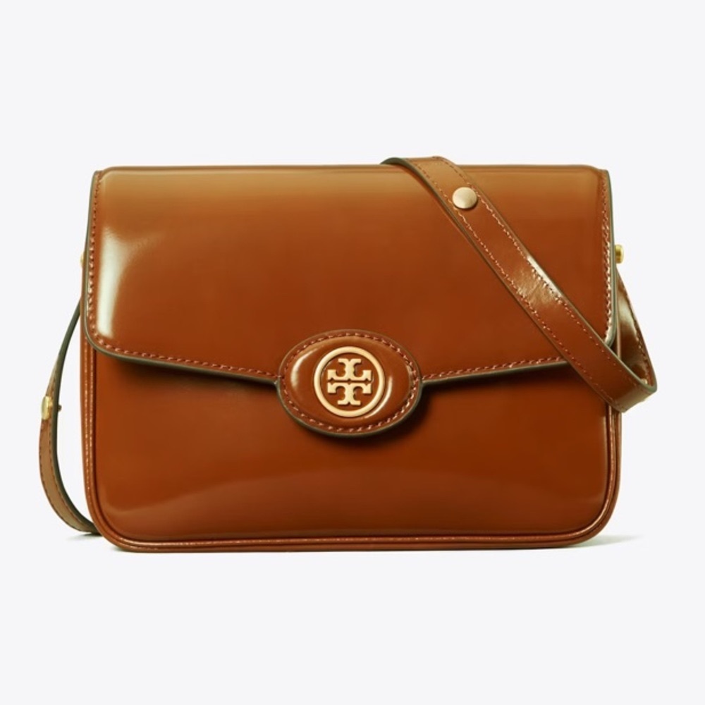 🤎NWT Tory Burch Robinson Spazzolato Convertible Shoulder Bag